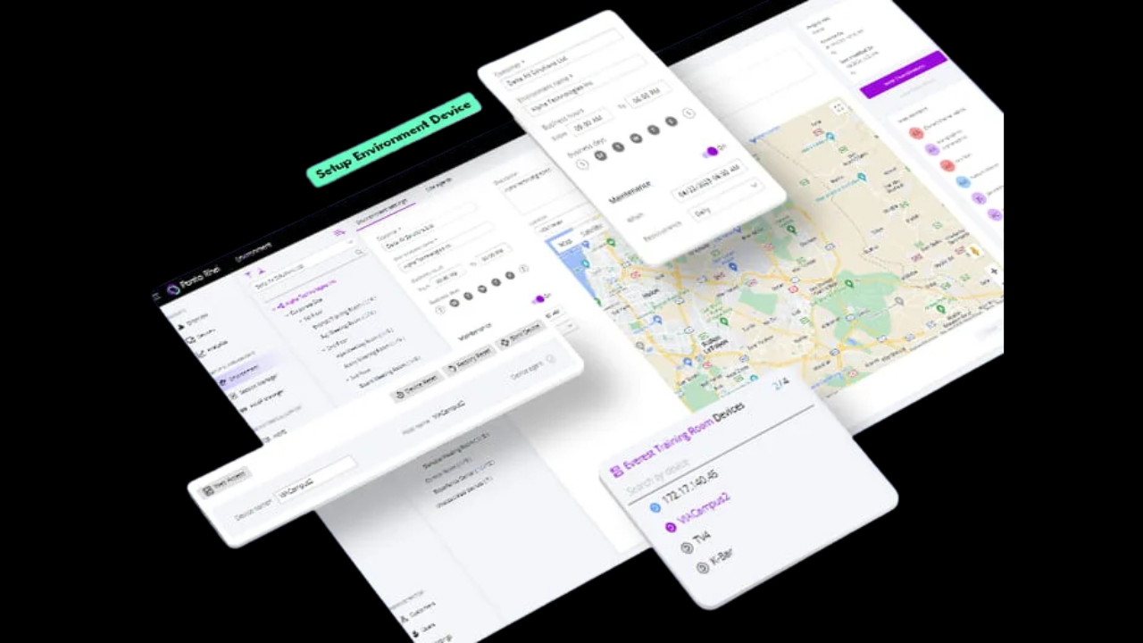 Dashboard de Panta Rhei con monitoreo de dispositivos AV